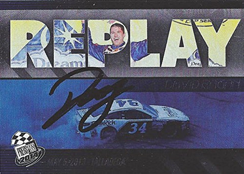 AUTOGRAPHED David Ragan 2014 Press Pass Racing REPLAY (#34 Farmrich Racing) TALLADEGA WIN Insert Signed Collectible NASCAR Trading Card with COA