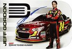 AUTOGRAPHED 2013 Jeff Gordon #24 AARP/Drive to End Hunger Racing (Hendrick) 7X11 NASCAR Hero Card with COA