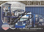 AUTOGRAPHED Jimmie Johnson 2014 Press Pass American Thunder Racing CONVOY (The Official Transporter) #48 Team Lowes Hendrick Motorsports NASCAR Collectible Trading Card with COA