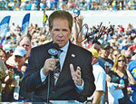 AUTOGRAPHED Darrell Waltrip (Boogity Boogity) FOX SPORTS RACING Trackside Television Commentator Signed Collectible Picture NASCAR 9X11 Inch Glossy Photo with COA