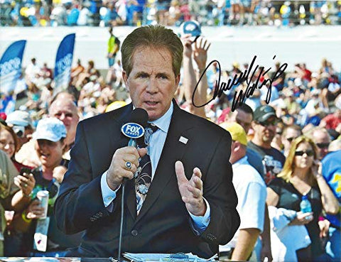 AUTOGRAPHED Darrell Waltrip (Boogity Boogity) FOX SPORTS RACING Trackside Television Commentator Signed Collectible Picture NASCAR 9X11 Inch Glossy Photo with COA