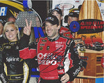 AUTOGRAPHED 2012 Tony Stewart #14 Office Depot Racing CALIFORNIA WIN (Auto Club 400) Victory Lane Trophy Rare Signed Picture 8X10 Inch NASCAR Glossy Photo with COA