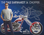 AUTOGRAPHED 2007 Dale Earnhardt Jr. #8 Budweiser Racing ORANGE COUNTY CHOPPERS Rare Signed Picture 8X10 NASCAR Hero Card with COA