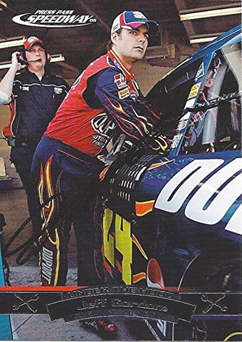 AUTOGRAPHED Jeff Gordon 2008 Press Pass Speedway Racing UNDER THE HOOD (#24 DuPont Team) Hendrick Motorsports Signed NASCAR Collectible Trading Card with COA