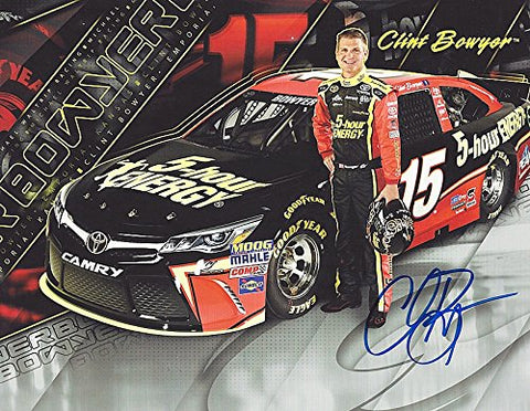 AUTOGRAPHED 2015 Clint Bowyer #15 Waltrip Racing 5-HOUR ENERGY (Sprint Cup Series) FINAL SEASON Signed 9X11 NASCAR Glossy Photo with COA