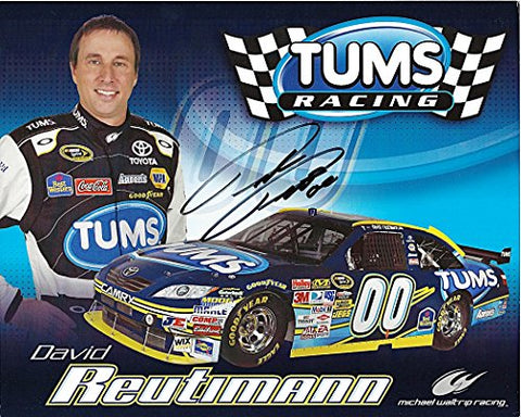 AUTOGRAPHED 2010 David Reutimann #00 TUMS Racing Team (MWR COT Car) Signed 8X10 NASCAR Hero Card with COA