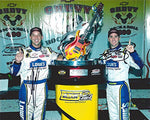 2X AUTOGRAPHED 2007 Jimmie Johnson & Chad Knaus #48 Lowes RICHMOND RACE WIN (Victory Lane) Signed Picture NASCAR Glossy 8X10 Inch Photo with COA