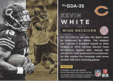 KEVIN WHITE 2015 Panini Black Gold Football GOLDEN DAYS (Chicago Bears Rookie) Rare Insert NFL Collectible Trading Card #17/25