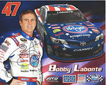 AUTOGRAPHED 2013 Bobby Labonte #47 Kroger Racing USO ARMED FORCES (JTG Daugherty Racing Team) Honoring Our Heroes 8X10 Inch Signed Picture NASCAR Hero Card with COA