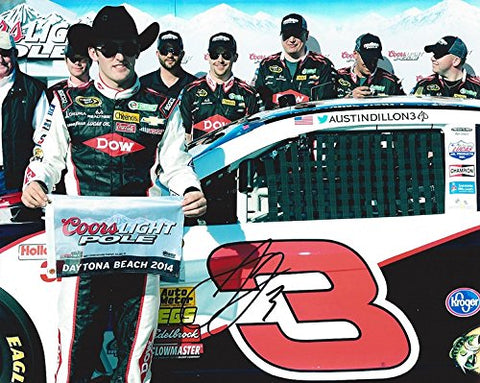 AUTOGRAPHED 2014 Austin Dillon #3 Dow Team DAYTONA 500 COORS LIGHT POLE AWARD (Richard Childress Racing) Sprint Cup Series Signed Collectible Picture NASCAR 8X10 Inch Glossy Photo with COA
