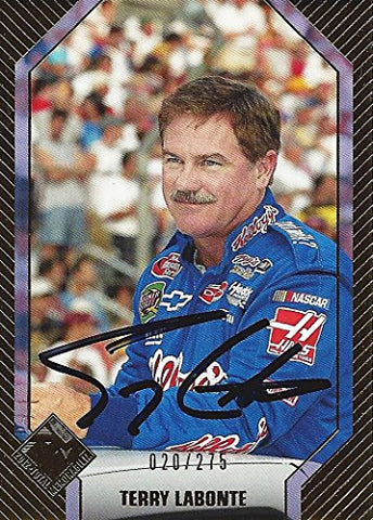 AUTOGRAPHED Terry Labonte 2012 Press Pass Racing Total Memorabilia (#5 Kelloggs Team) GOLD INSERT Signed Collectible NASCAR Trading Card with COA (#020 of 275 produced)
