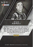 RICO ABREU 2016 Panini Torque DRIVER SCRIPTS ROOKIE AUTOGRAPH Camping World Truck Series Insert Collectible NASCAR Trading Card #63/75