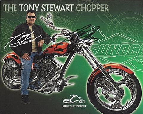 AUTOGRAPHED 2007 Tony Stewart #20 The Home Depot Team SUNOCO ORANGE COUNTY CHOPPER (Joe Gibbs Racing) Signed Collectible Picture NASCAR 8X10 Inch Hero Card Photo with COA