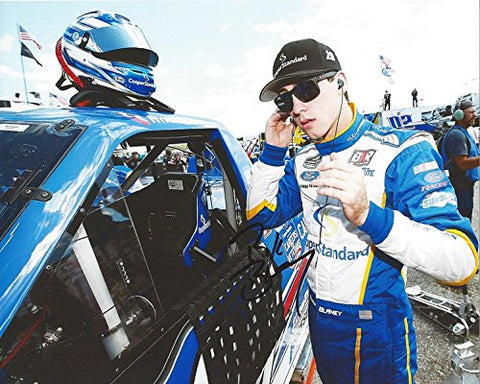 AUTOGRAPHED 2014 Ryan Blaney #29 Cooper Standard Team (Camping World Truck Series) Brad Keselowski Racing (Pre-Race) Signed Collectible Picture NASCAR 8X10 Inch Glossy Photo with COA