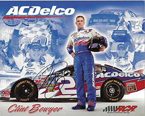 AUTOGRAPHED Clint Bowyer #2 ACDelco Team (Busch Series) Richard Childress Racing Championship 8X10 Inch Signed Picture NASCAR Hero Card Photo with COA