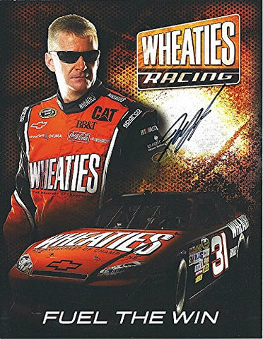 AUTOGRAPHED 2012 Jeff Burton #31 Wheaties Racing Team (Childress) Signed 9X11 Picture NASCAR Hero Card with COA