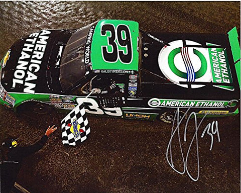 AUTOGRAPHED 2013 Austin Dillon #39 American Ethanol Racing EL DORA WIN (Truck Series Dirt Track) SIGNED 9X11 NASCAR Glossy Photo with COA