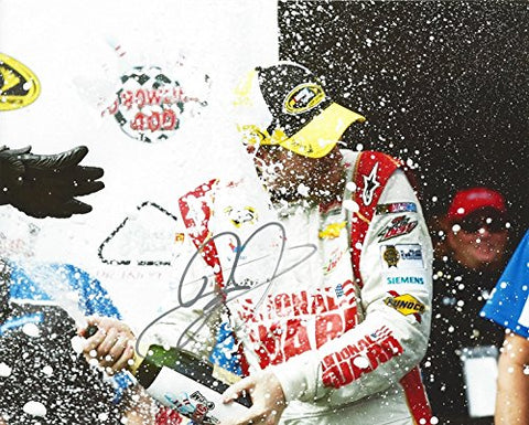 AUTOGRAPHED 2014 Dale Earnhardt Jr. #88 National Guard Racing 2X SWEEP POCONO RACE WIN (Victory Lane Champagne) Hendrick Motorsports Signed Collectible Picture NASCAR 8X10 Inch Glossy Photo with COA