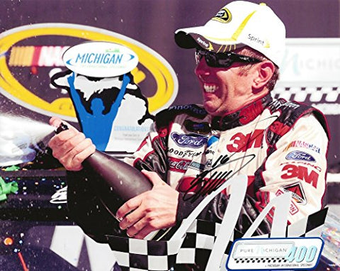AUTOGRAPHED 2013 Greg Biffle #16 Roush 3M Racing MICHIGAN RACE WINNER (Victory Lane Celebration) Sprint Cup Series Signed Collectible Picture 8X10 Inch NASCAR Glossy Photo with COA