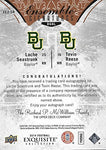 TEVIN REESE/LACHE SEASTRUNK 2014 Upper Deck Exquisite Collection Football ENSEMBLE SIGNATURES DUAL AUTOGRAPH (Baylor University) Rare Signed NCAA/NFL Collectible Gold Parallel Trading Card #08/10