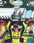 AUTOGRAPHED 2015 Matt Kenseth #20 Dollar General Racing PURE MICHIGAN 400 WIN (Victory Lane Trophy) 8X10 Signed Picture NASCAR Glossy Photo with COA