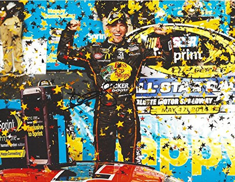 AUTOGRAPHED 2014 Jamie McMurray #1 Bass Pro Shops Racing CHARLOTTE ALL-STAR RACE WIN (Victory Lane Celebration) Ganassi Team Signed Collectible Picture NASCAR 9X11 Inch Glossy Photo with COA