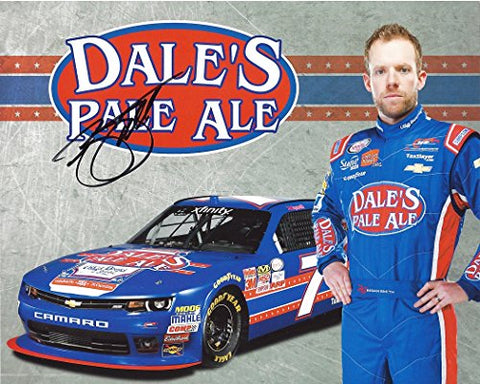 AUTOGRAPHED 2016 Regan Smith #7 Dale's Pale Ale Racing (Jr Motorsports) Xfinity Series Signed Picture NASCAR 9X11 inch Hero Card Photo with COA