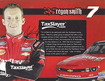 2X AUTOGRAPHED 2013 Dale Jr. & Regan Smith #99 Tax Slayer (Nationwide Series) Signed 9X11 NASCAR Hero Card with COA