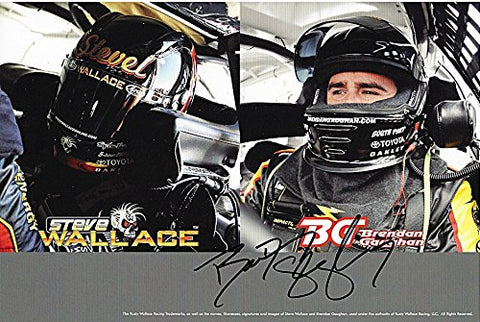 AUTOGRAPHED Brendan Gaughan 2012 Nationwide Series Signed Picture NASCAR Hero Card with COA