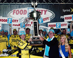 AUTOGRAPHED 2015 Matt Kenseth #20 Dollar General Racing BRISTOL NIGHT RACE WIN (Victory Lane Trophy) 8X10 Signed Picture NASCAR Glossy Photo with COA