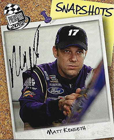 AUTOGRAPHED Matt Kenseth 2012 Press Pass Racing SNAPSHOTS (#17 Crown Royal Team) Insert Mini Signed Collectible NASCAR Trading Card with COA