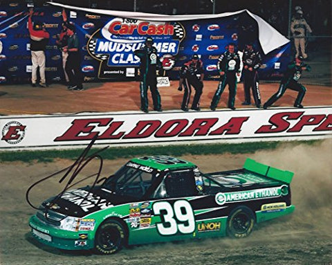 AUTOGRAPHED 2013 Austin Dillon #39 American Ethanol Racing EL DORA SPEEDWAY RACE WIN (Camping World Truck Series) On-Track Signed Collectible Picture NASCAR 8X10 Inch Glossy Photo with COA