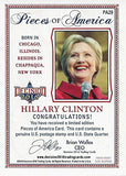 Hillary Clinton Leaf Decision 2016 Politics PIECES OF AMERICA (6 Cent FDR Stamp and 2001 NY Quarter) Presidential Collectible Rare Coin Political Trading Card #PA29