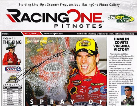 AUTOGRAPHED 2007 Jeff Gordon #24 DuPont RACING ONE (Martinsville Race) 11X17 NASCAR SIGNED Magazine