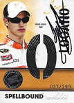 AUTOGRAPHED Joey Logano 2010 Press Pass Racing SPELLBOUND SWATCHES (Letter O) Race-Used Tire Piece Rookie #20 Home Depot Team Relic Insert Signed Collectible NASCAR Trading Card with COA (#027 of only 299)