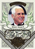 Mike Pence 2016 Leaf Decision Series 2 SHREDDED MONEY CARD (Federal Reserve) Extremely Rare Gold Parallel Insert Relic Presidential Politics Collectible Trading Card #MO28