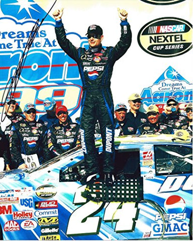 AUTOGRAPHED 2004 Jeff Gordon #24 Pepsi Shards Racing TALLADEGA RACE WIN (Victory Lane Celebration) Hendrick Motorsports Signed Collectible Picture NASCAR 8X10 Inch Glossy Photo with COA