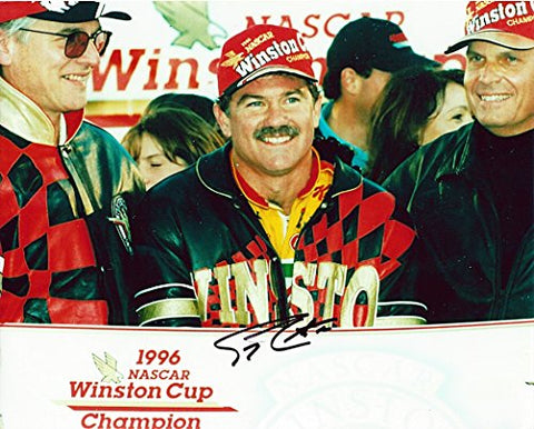 AUTOGRAPHED 1996 Terry Labonte #5 Kelloggs Racing Team WINSTON CUP CHAMPION (Victory Lane Celebration) Vintage Signed Picture NASCAR Glossy 8X10 inch Photo with COA