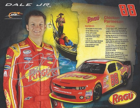 AUTOGRAPHED 2014 Dale Earnhardt Jr. #88 Ragu Racing Team (Jr Motorsports) Nationwide Series 8X10 Inch Signed Picture NASCAR Glossy Photo with COA