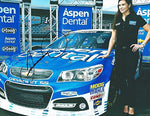 AUTOGRAPHED 2015 Danica Patrick #10 Aspen Dental Racing (Stewart-Haas) Promotional Shoot 9X11 Signed Picture NASCAR Photo Glossy with COA
