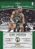 KENNY ANDERSON 2015-16 Panini Threads Basketball CENTURY SIGNATURES AUTOGRAPH (Boston Celtics Legend) TNT Broadcaster NBA Insert Collectible Basketball Trading Card #016/199
