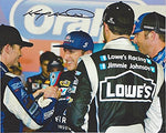 AUTOGRAPHED 2014 Kasey Kahne #5 Farmers Insurance Racing ATLANTA WIN (Victory Lane with Team) Chase Race Signed 8X10 Picture NASCAR Glossy Photo with COA