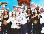AUTOGRAPHED 2017 Brad Keselowski #2 Miller Lite MARTINSVILLE RACE WIN (Grandfather Clock Trophy) Monster Cup Series Signed Collectible Picture NASCAR 9X11 Inch Glossy Photo with COA