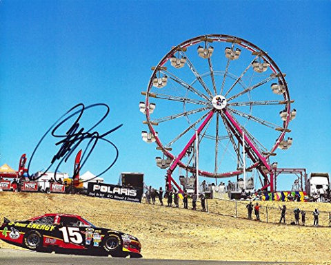 AUTOGRAPHED 2012 Clint Bowyer #15 Waltrip Racing (5-Hour Energy) SONOMA ROAD COURSE Ferris Wheel 8X10 Signed Picture NASCAR Glossy Photo with COA