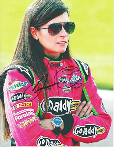 AUTOGRAPHED 2015 Danica Patrick #10 GoDaddy Racing Team (Stewart-Haas) PINK Pit Road 9X11 Signed Picture NASCAR Glossy Photo with COA
