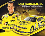 AUTOGRAPHED 2012 Sam Hornish Jr. #12 Alliance Truck Parts Racing (Team Penske) Dodge Challenger Nationwide Series Driver Signed Picture 8X10 Inch NASCAR Hero Card Photo with COA