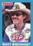 AUTOGRAPHED Richard Petty 1991 Traks Race Products FAN'S CHOICE Most Popular Driver (#43 STP Racing Team) Vintage Signed Collectible NASCAR Trading Card with COA