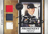 AUTOGRAPHED Kasey Kahne 2013 Press Pass Legends PROMINENT PIECES (Firesuit-Glove-Shoe) Race-Used Insert Signed NASCAR Trading Card with COA (#18 of 25)