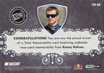 AUTOGRAPHED Kasey Kahne 2012 Press Pass Total Memorabilia QUAD RELIC (Seatbelt - Sheetmetal - Gloves - Heat Shield) Insert Signed Collectible NASCAR Trading Card with COA (#21 of 25)