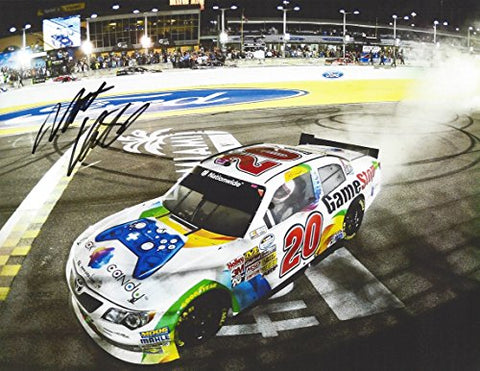 AUTOGRAPHED 2014 Matt Kenseth #20 Gamestop Racing (Rock Candy) HOMESTEAD RACE WIN BURNOUT Nationwide Series (Joe Gibbs Team) 9X11 Inch Signed Picture NASCAR Glossy Photo with COA